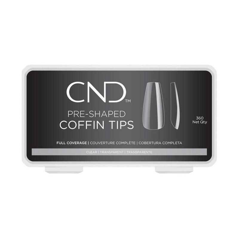 CND Nail Tips - Coffin 360ct - Nail Extensions - Nail Polish at Beyond Polish