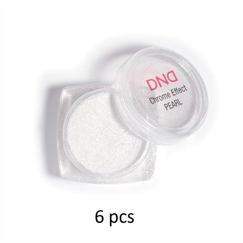 DND - Pearl Chrome Effect - White Silk - 6 pcs - Nail Art - Nail Polish at Beyond Polish