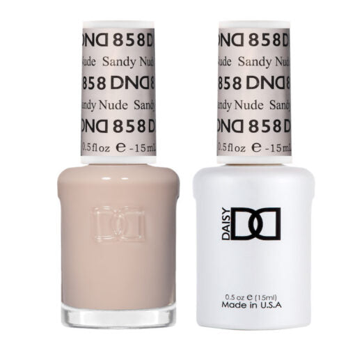 DND - Gel & Lacquer - Sandy Nude - #858 - Gel & Lacquer Polish - Nail Polish at Beyond Polish