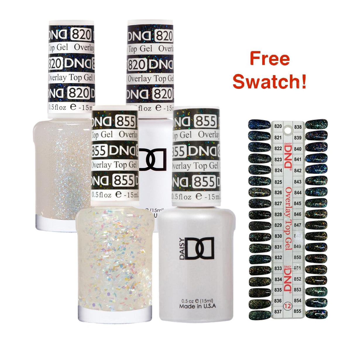 DND - Gel Starter Set - DND 36 Set Swatch #12 (Overlay Top Gel Collection) - Gel & Lacquer Polish - Nail Polish at Beyond Polish
