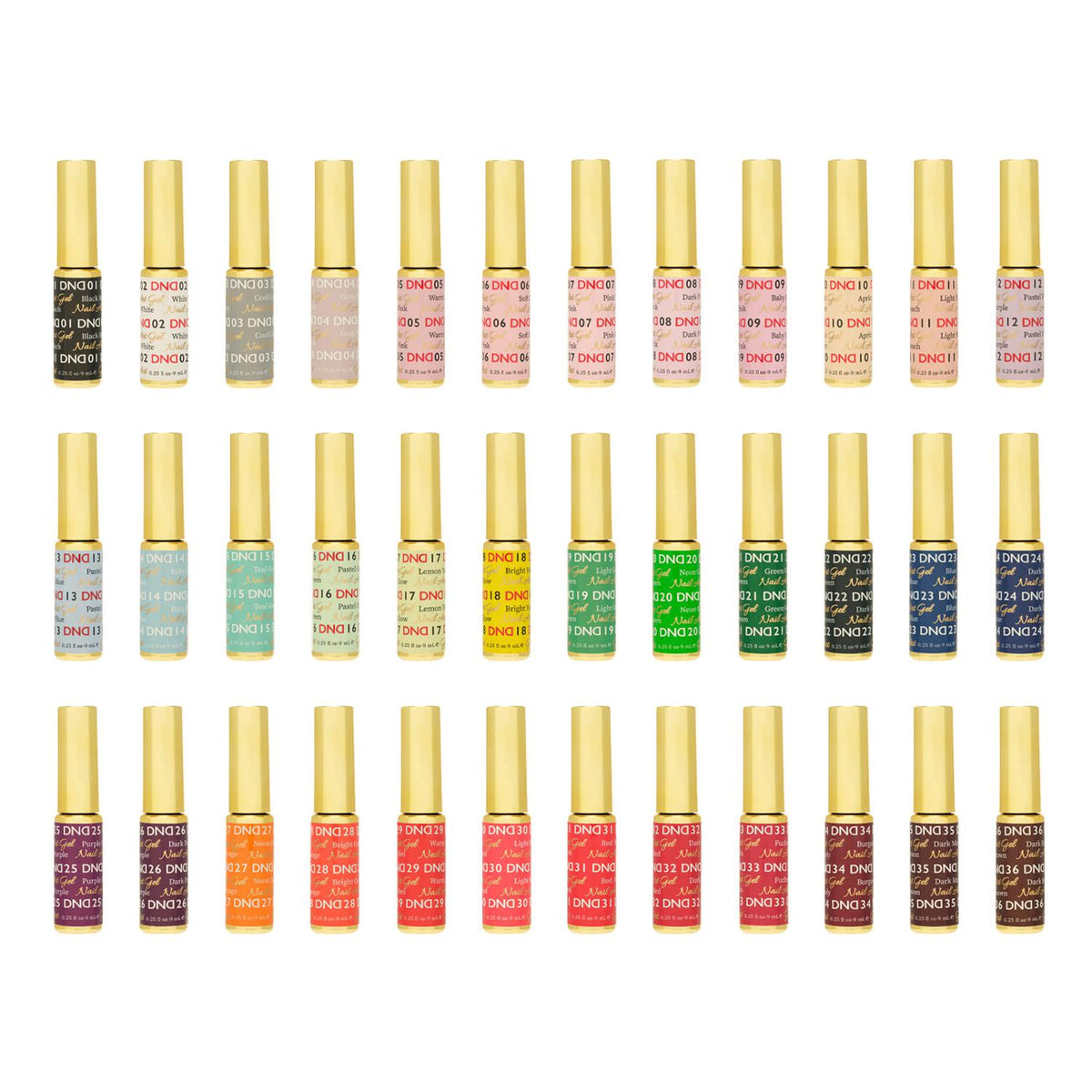 DND - Gel Nail Art Liner - Full 36 Set - Gel Polish - Nail Polish at Beyond Polish