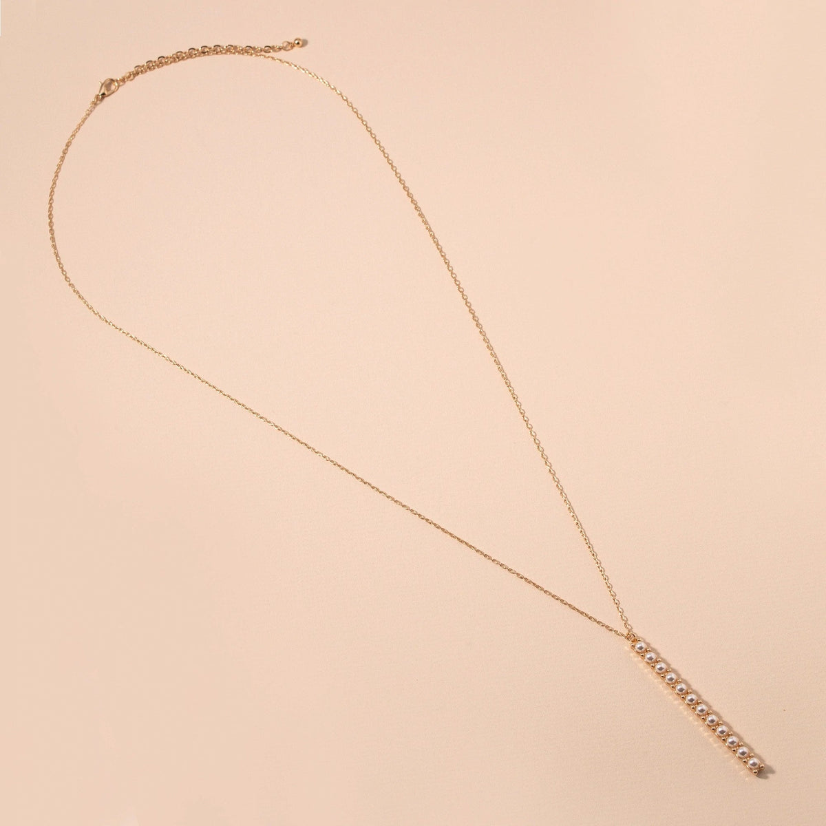 Pearl Bar Pendant Necklace - Necklaces - Nail Polish at Beyond Polish