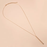 Pearl Bar Pendant Necklace - Necklaces - Nail Polish at Beyond Polish