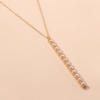Pearl Bar Pendant Necklace - Necklaces - Nail Polish at Beyond Polish