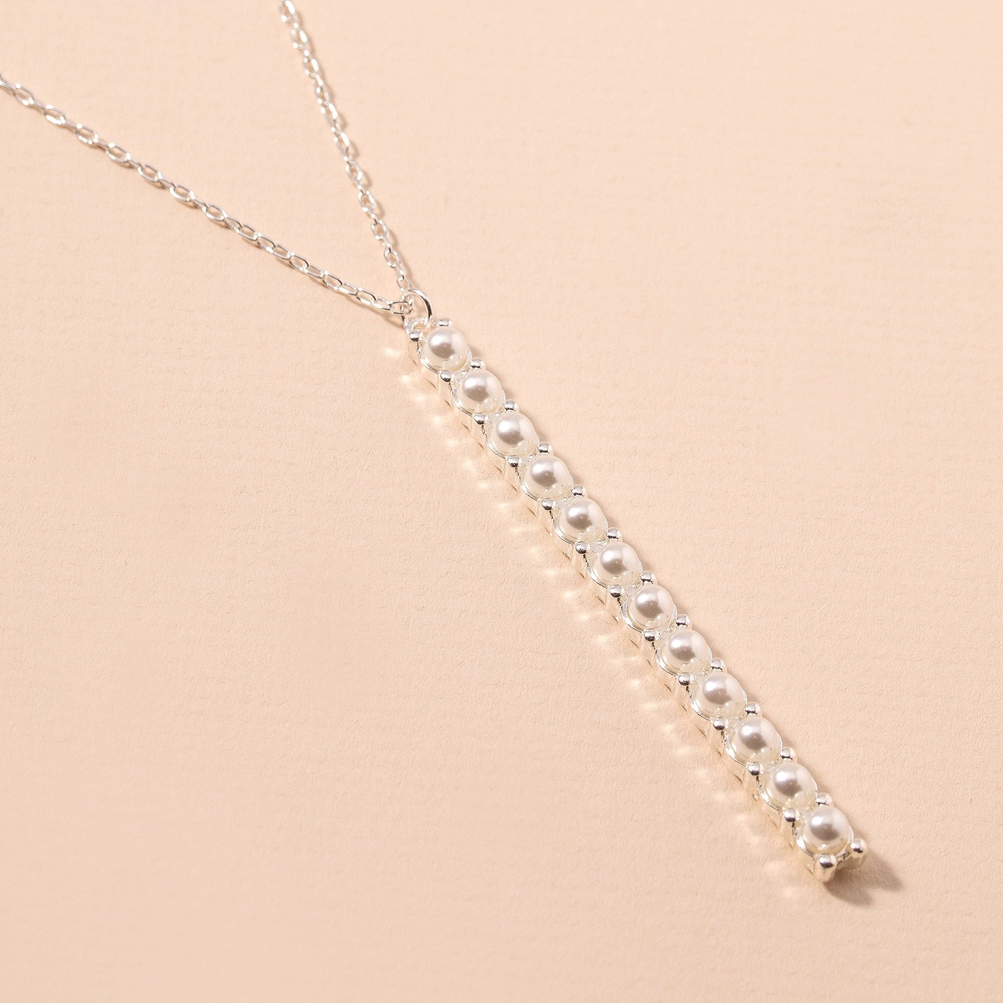 Pearl Bar Necklace Set - Necklaces - Nail Polish at Beyond Polish