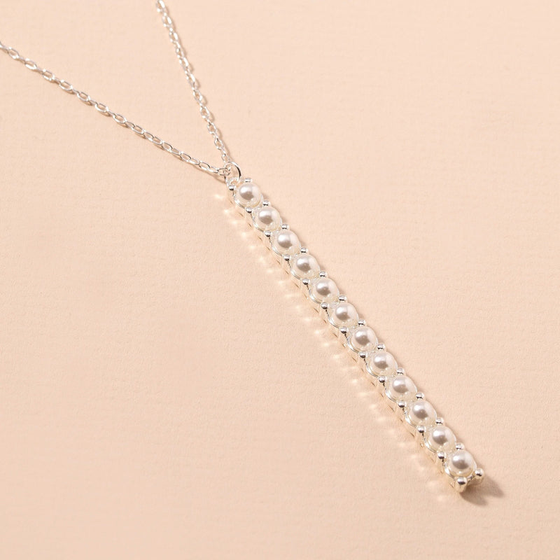 Pearl Bar Necklace Set - Necklaces - Nail Polish at Beyond Polish