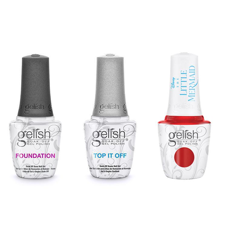 Harmony Gelish Combo - Base, Top & Let's Crab A Bite - Gel Polish - Nail Polish at Beyond Polish