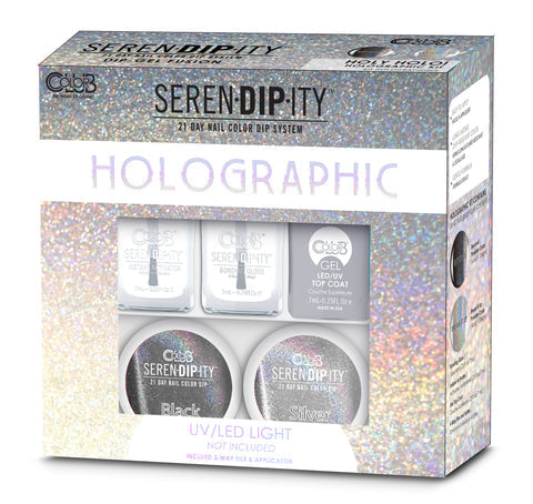 Color Club - Serendipity Dip Starter Kit - Holographic Holy Holo - Dipping Powder - Nail Polish at Beyond Polish