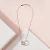 Simple O Rings Linked Short Necklace - Necklaces - Nail Polish at Beyond Polish