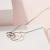 Simple O Rings Linked Short Necklace - Necklaces - Nail Polish at Beyond Polish