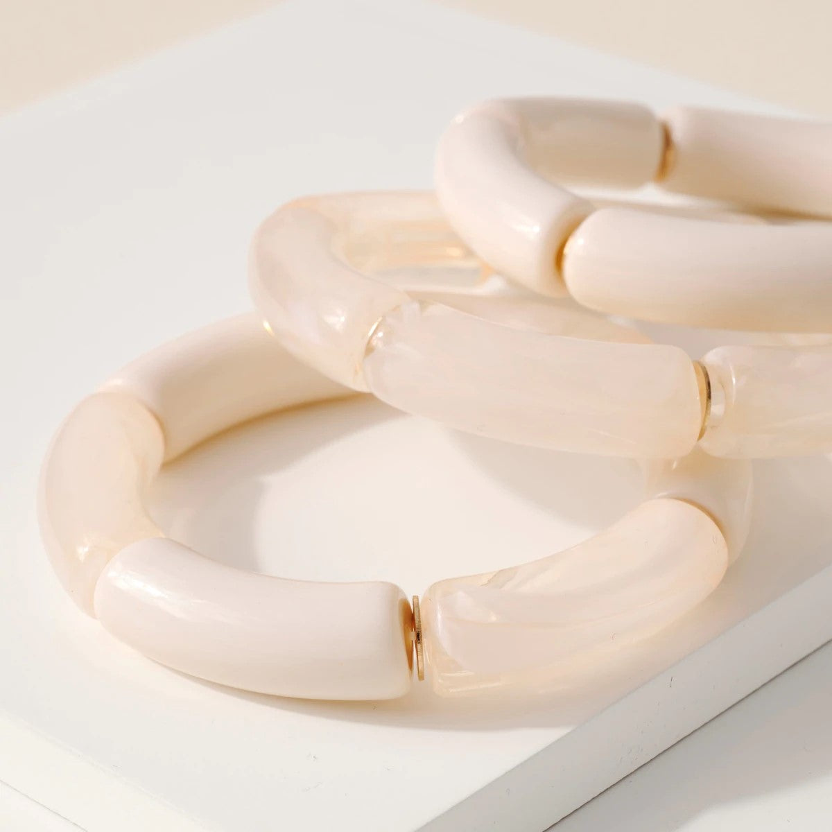 Chunky Resin Bracelet Set - Bracelets - Nail Polish at Beyond Polish