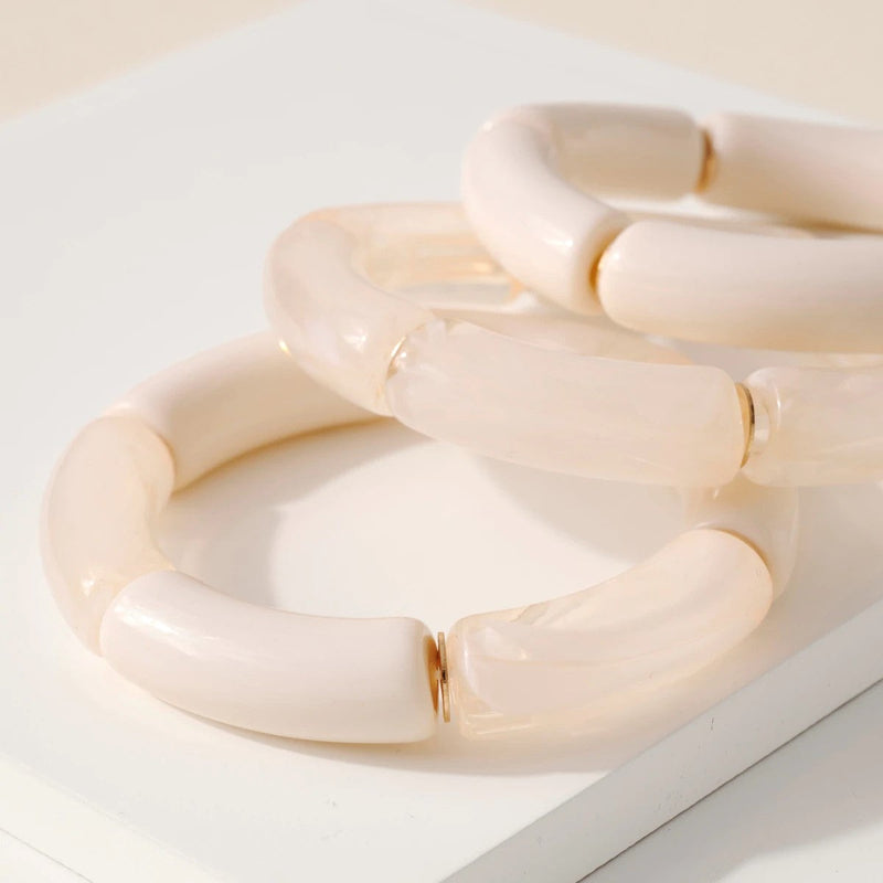 Chunky Resin Bracelet Set - Bracelets - Nail Polish at Beyond Polish