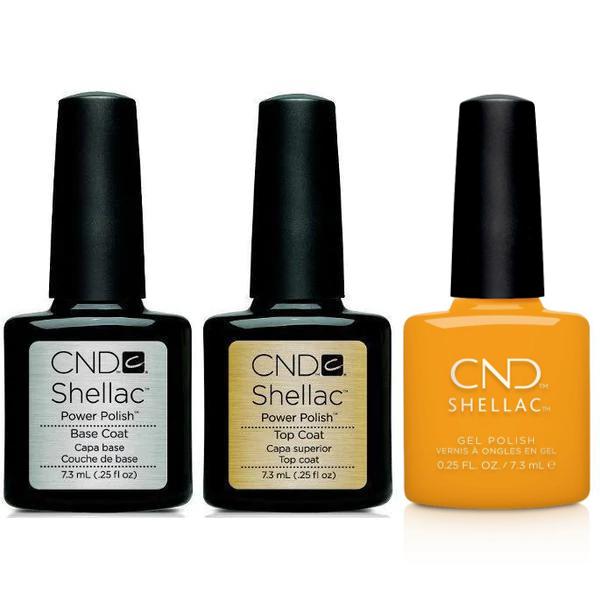 CND - Shellac Combo - Base, Top & Among the Marigolds - Gel Polish - Nail Polish at Beyond Polish