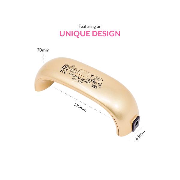 Madam Glam - Tools - NY GOLD Pocket LED Lamp - Manicure & Pedicure Tools - Nail Polish at Beyond Polish