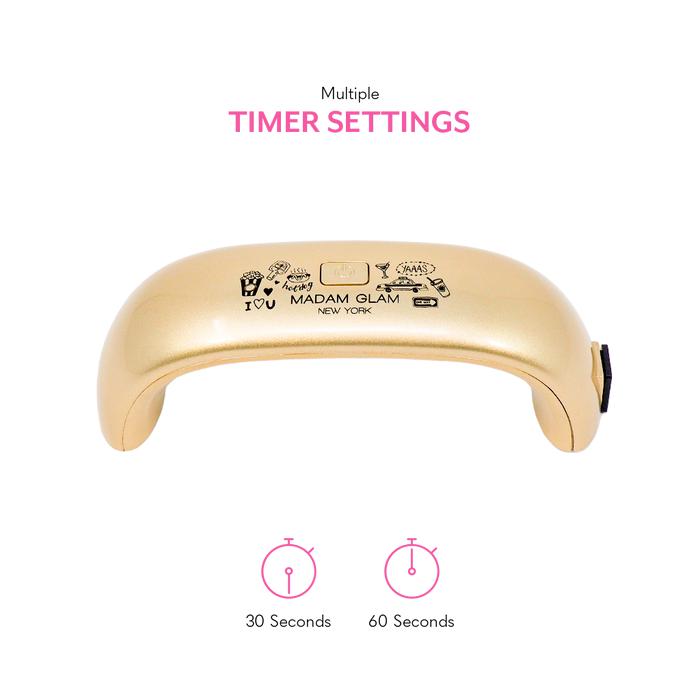 Madam Glam - Tools - NY GOLD Pocket LED Lamp - Manicure & Pedicure Tools - Nail Polish at Beyond Polish