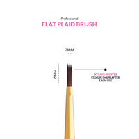 Madam Glam - Tools - Professional Flat Plaid Nail Brush - Manicure & Pedicure Tools - Nail Polish at Beyond Polish