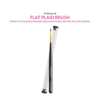 Madam Glam - Tools - Professional Flat Plaid Nail Brush - Manicure & Pedicure Tools - Nail Polish at Beyond Polish