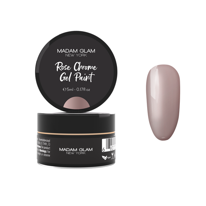 Madam Glam - Rose Chrome Gel Paint - Gel Polish - Nail Polish at Beyond Polish