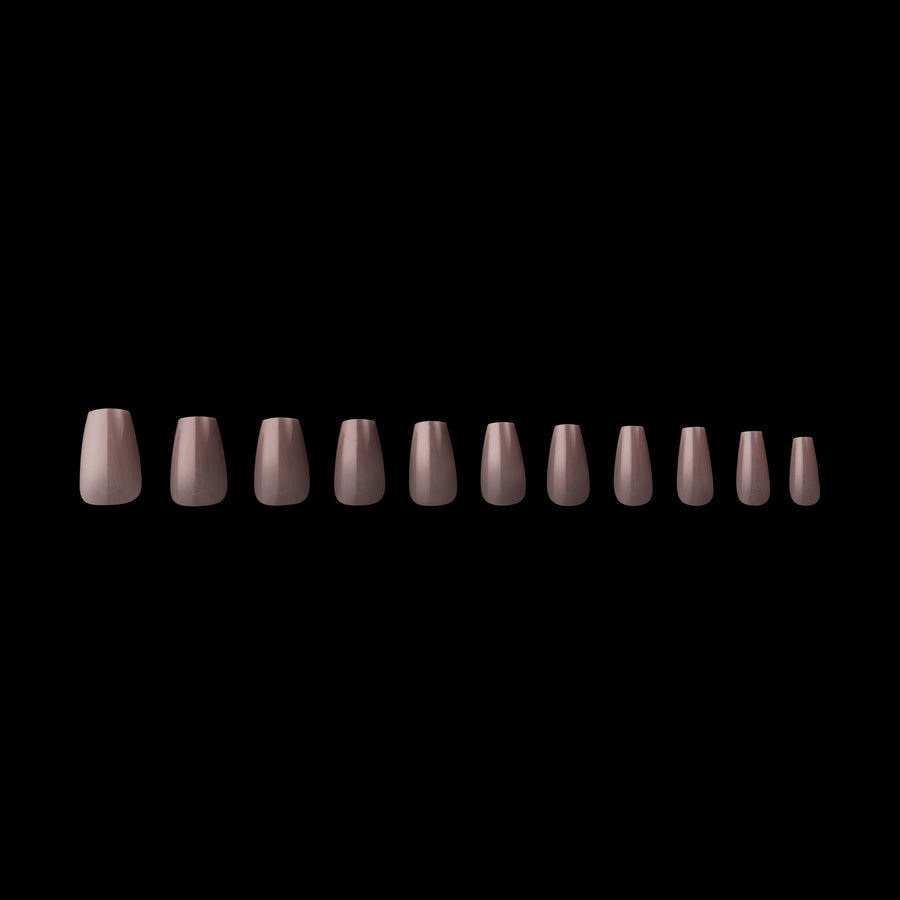 Apres - Neutrals Gel-X Tips - Mia Coffin Short (150 pcs) - Nail Extensions - Nail Polish at Beyond Polish