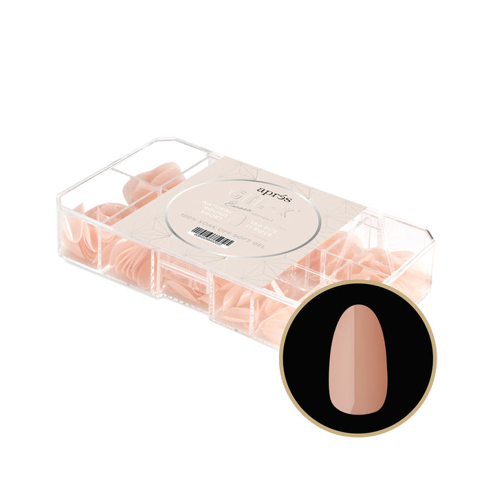 apres - Neutrals Gel-X Tips 2.0 - Emma Natural Round Short (150 pcs) - Nail Extensions - Nail Polish at Beyond Polish