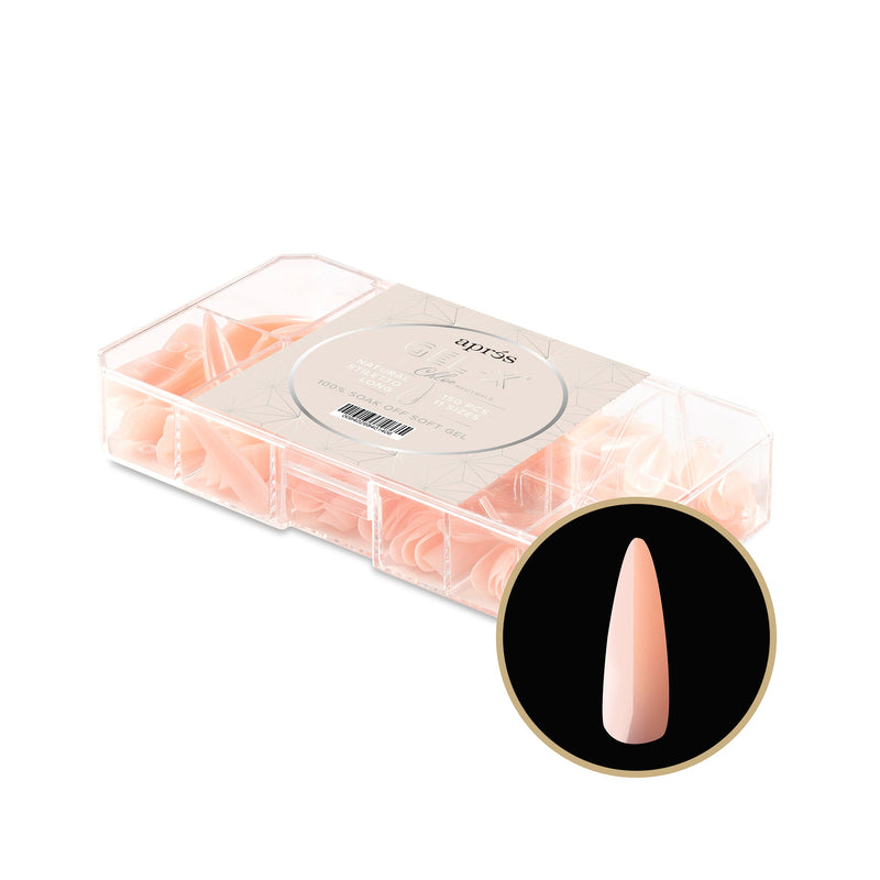 apres - Neutrals Gel-X Tips 2.0 - Chloe Natural Stiletto Long (150 pcs) - Nail Extensions - Nail Polish at Beyond Polish