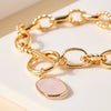 Stone Charm Metal Chain Linked Bracelet - Bracelets - Nail Polish at Beyond Polish