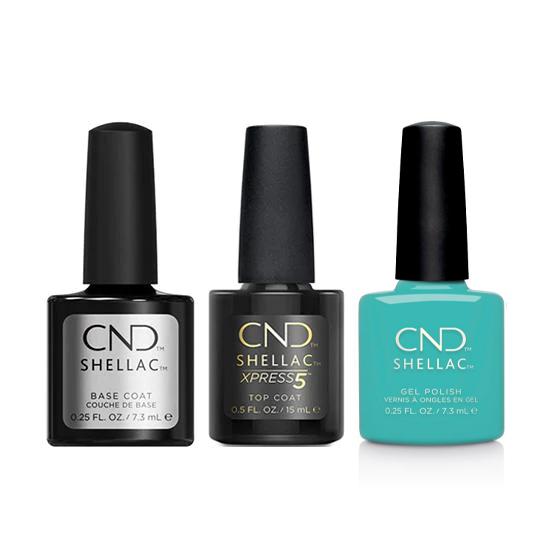 CND - Shellac Xpress5 Combo - Base, Top & Oceanside - Gel Polish - Nail Polish at Beyond Polish
