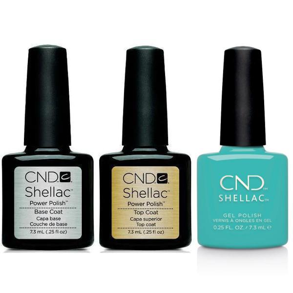 CND - Shellac Combo - Base, Top & Oceanside - Gel Polish - Nail Polish at Beyond Polish
