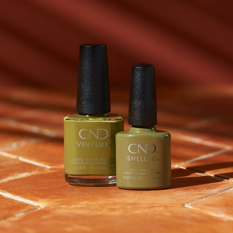 CND - Shellac & Vinylux Combo - Olive Grove - Gel & Lacquer Polish - Nail Polish at Beyond Polish