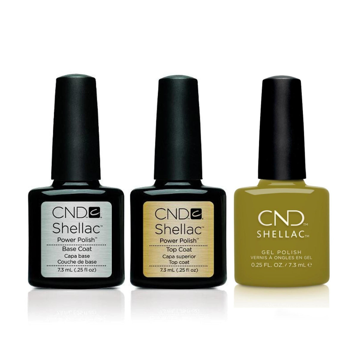 CND - Shellac Combo - Base, Top & Olive Grove - Gel Polish - Nail Polish at Beyond Polish