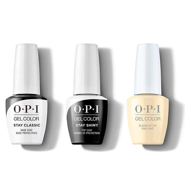 OPI - GelColor Combo - Stay Classic Base, Shiny Top & Blinded By The Ring Light - Gel Polish - Nail Polish at Beyond Polish