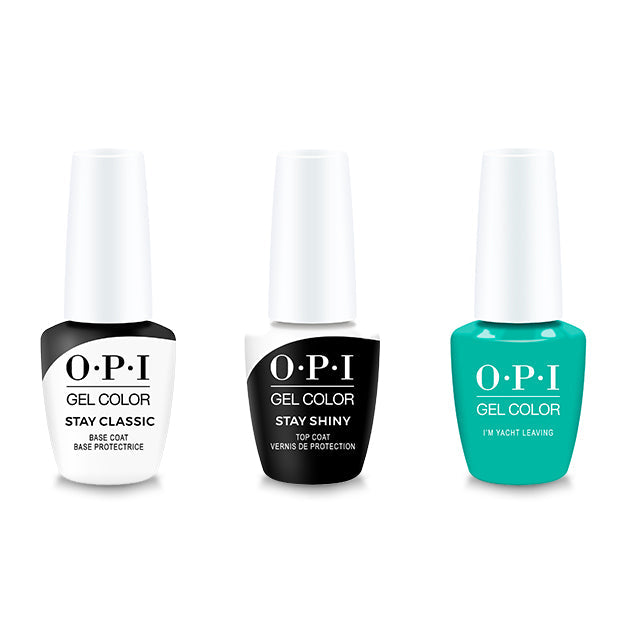 OPI - GelColor Combo - Stay Classic Base, Shiny Top & I'm Yacht Leaving - Gel Polish - Nail Polish at Beyond Polish