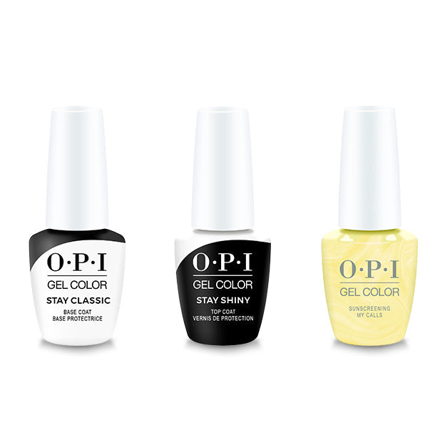 OPI - GelColor Combo - Stay Classic Base, Shiny Top & Sunscreening My Calls - Gel Polish - Nail Polish at Beyond Polish