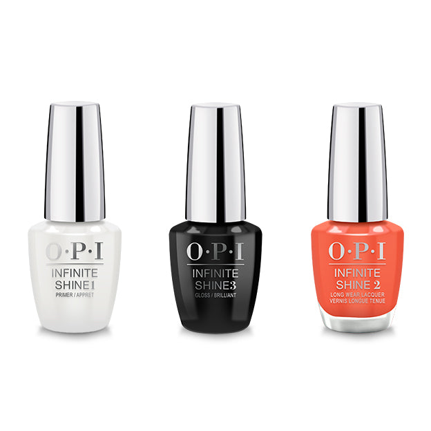 OPI - Infinite Shine Combo - Base, Top & Flex On The Beach - Nail Lacquer - Nail Polish at Beyond Polish