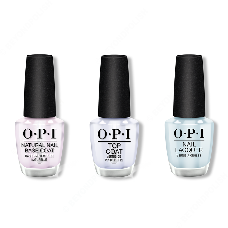 OPI - Nail Lacquer Combo - Base, Top & It's A Boy! 0.5 oz - #NLT75 - Nail Lacquer - Nail Polish at Beyond Polish