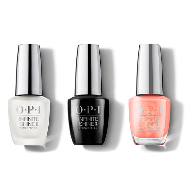 OPI - Infinite Shine Combo - Base, Top & Data Peach - Nail Lacquer - Nail Polish at Beyond Polish