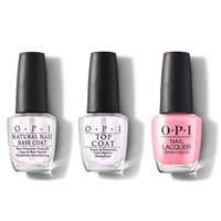 OPI - Nail Lacquer Combo - Base, Top & Racing for Pinks - Nail Lacquer - Nail Polish at Beyond Polish