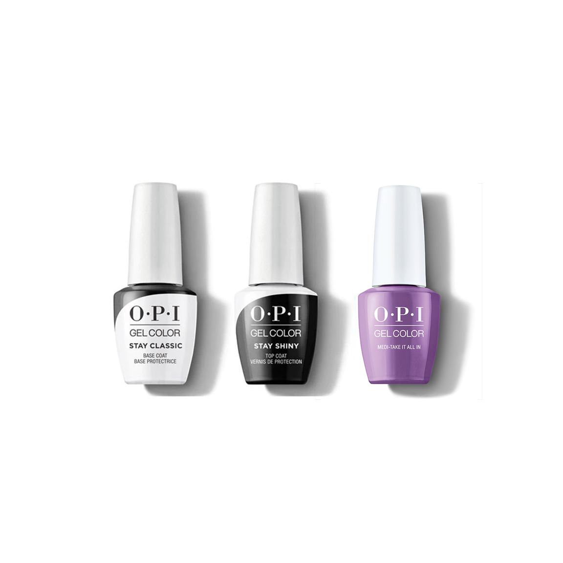 OPI - GelColor Combo - Stay Classic Base, Shiny Top & Medi-take It All In - Gel Polish - Nail Polish at Beyond Polish