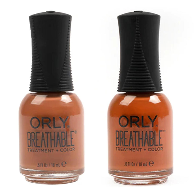 Orly Nail Lacquer Breathable - Cognac Crush & Sienna Suede - Nail Lacquer - Nail Polish at Beyond Polish