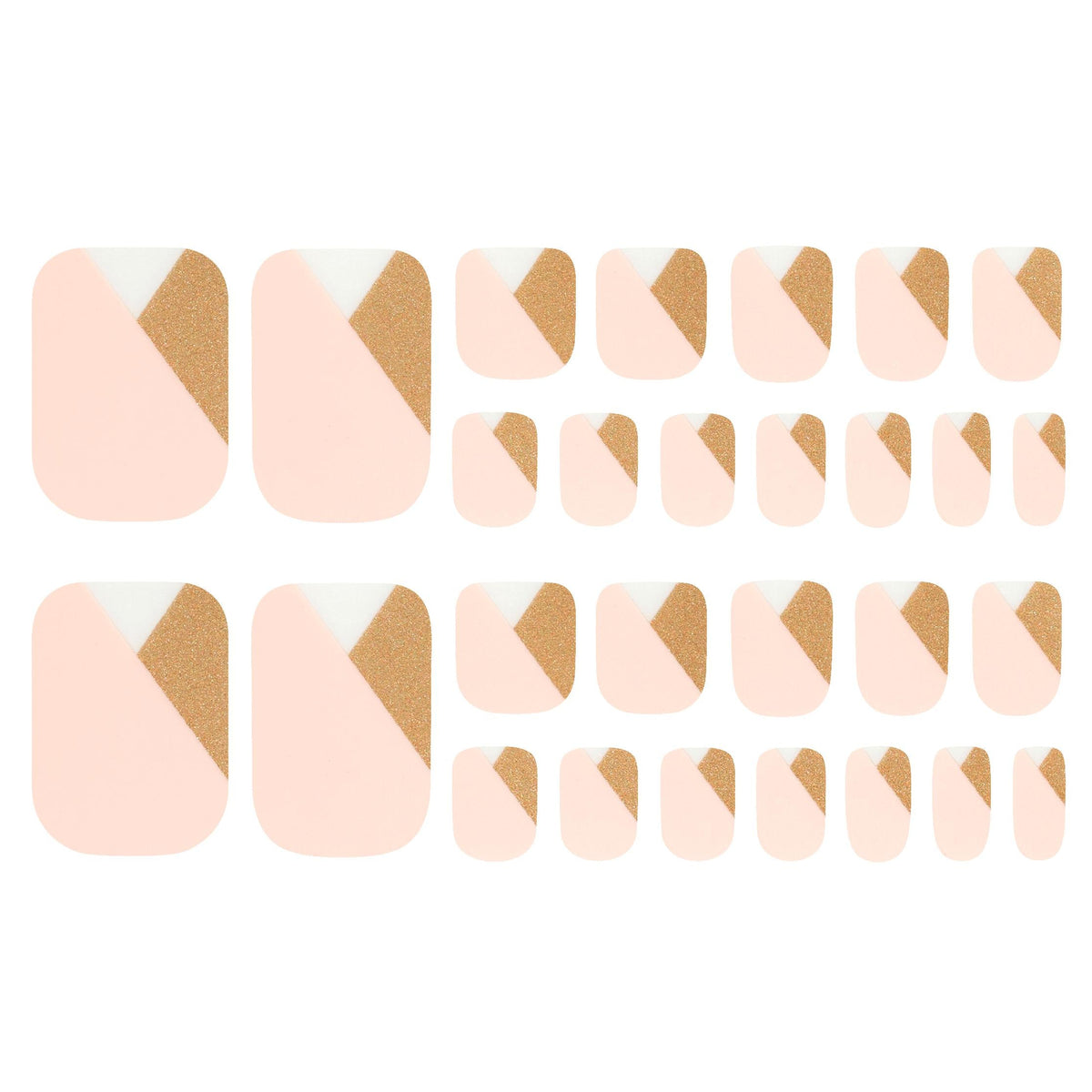 Lily and Fox - Pedicure Wrap - Gold Neapolitan - Nail Wrap - Nail Polish at Beyond Polish