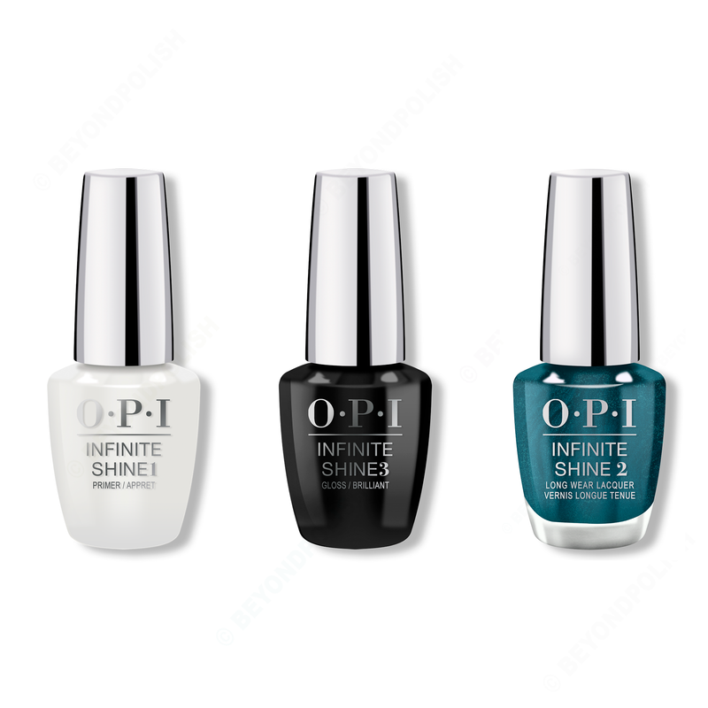 OPI - Infinite Shine Combo - Base, Top & Let's Scrooge - Nail Lacquer - Nail Polish at Beyond Polish