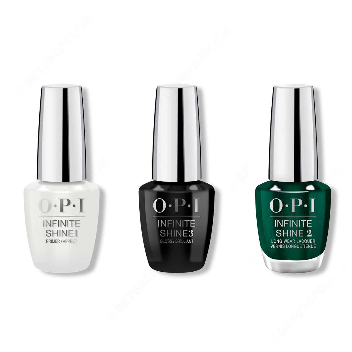 OPI - Infinite Shine Combo - Base, Top & Peppermint Bark and Bite - Nail Lacquer - Nail Polish at Beyond Polish