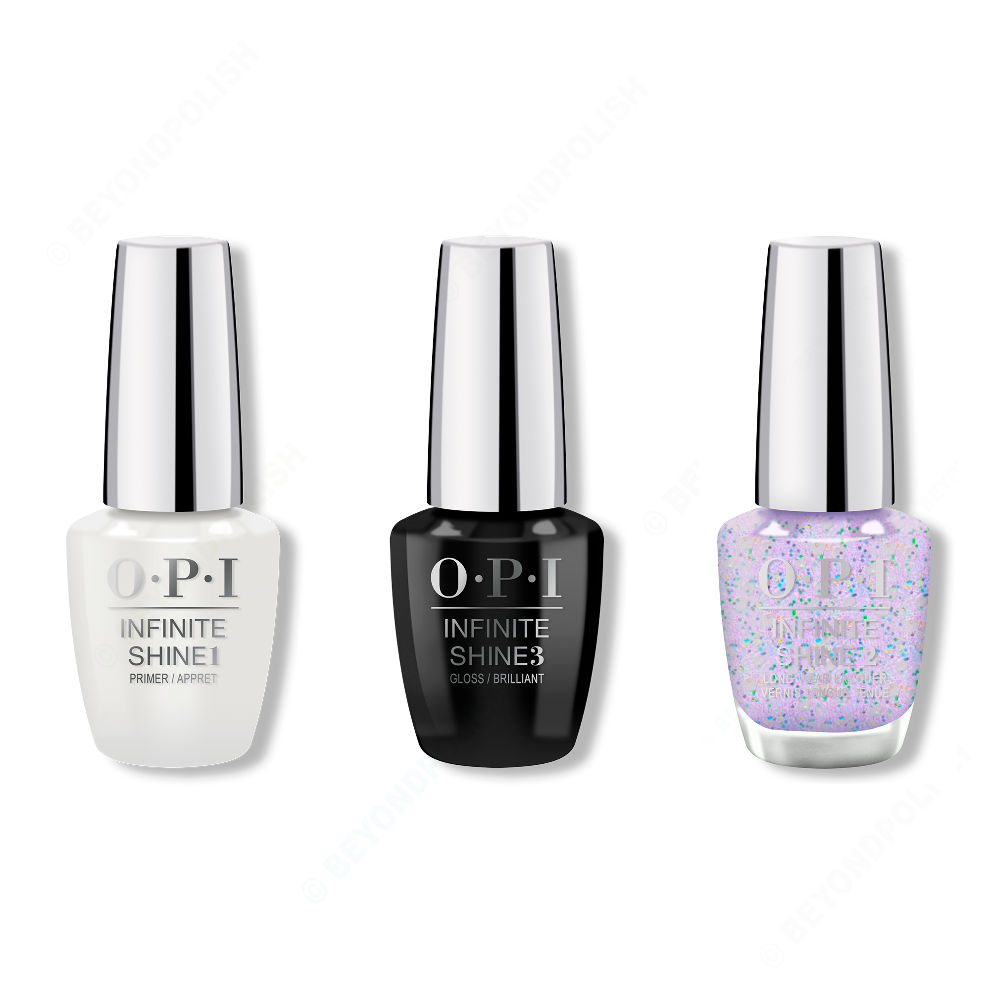 OPI - Infinite Shine Combo - Base, Top & Put On Something Ice - Nail Lacquer - Nail Polish at Beyond Polish