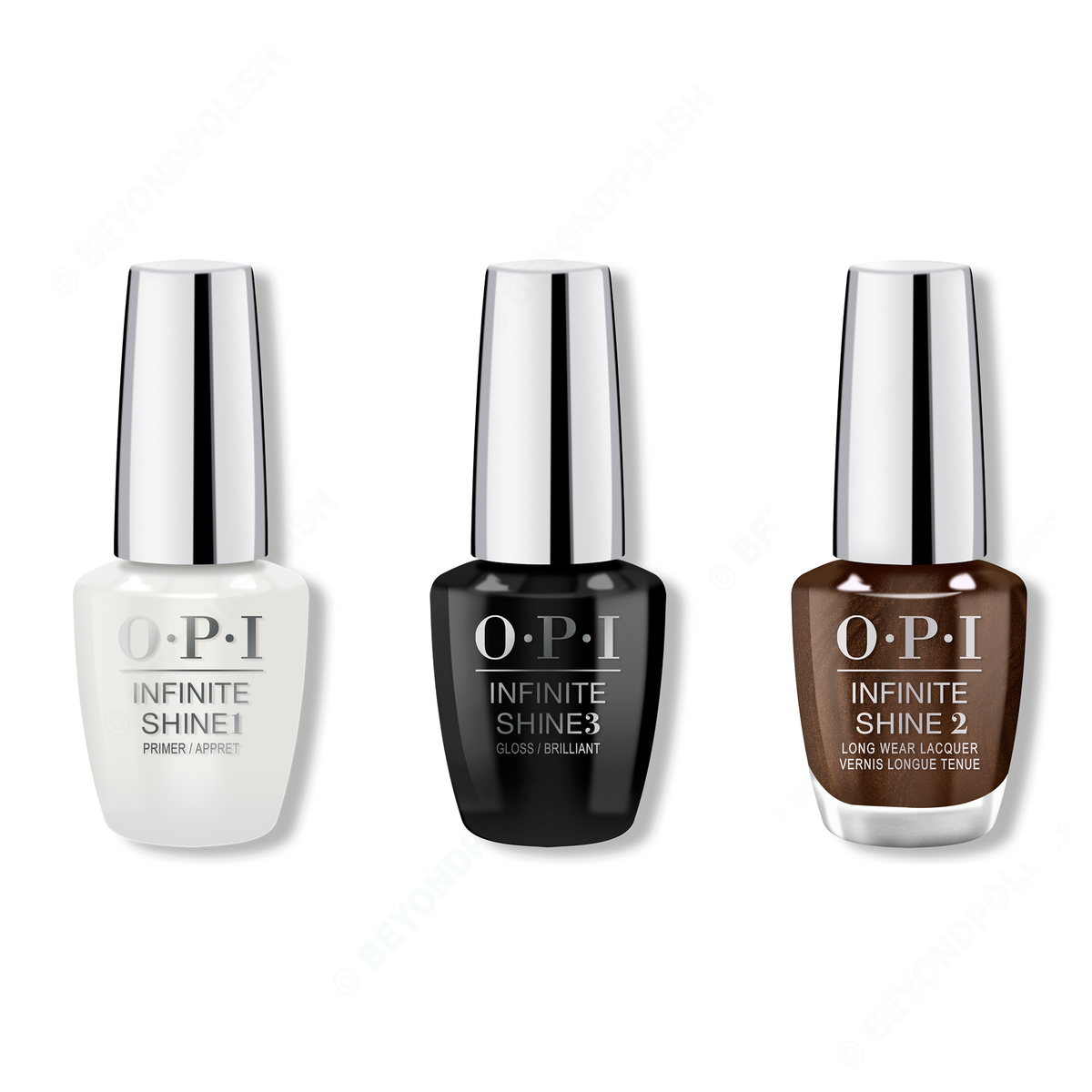 OPI - Infinite Shine Combo - Base, Top & Hot Toddy Naughty - Nail Lacquer - Nail Polish at Beyond Polish