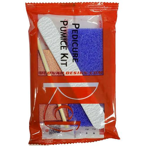 Red Nail Design - Pedicure Kit 4pc (Pumice, Buffer, File, and Pusher) - 200 kits - Manicure & Pedicure Tools - Nail Polish at Beyond Polish