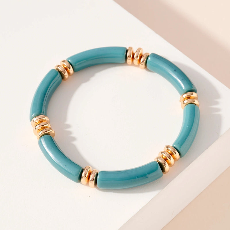 Long Bead Bangle Bracelet - Bracelets - Nail Polish at Beyond Polish
