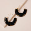 Semi Circle PU Leather Hoop Earrings - Earrings - Nail Polish at Beyond Polish