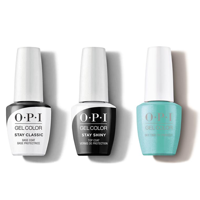 OPI - GelColor Combo - Stay Classic Base, Shiny Top & Sky True to Yourself - Gel Polish - Nail Polish at Beyond Polish