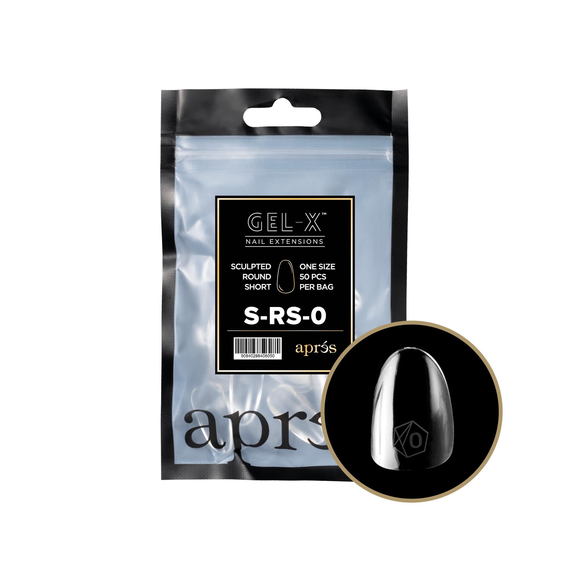 apres - Gel-X 2.0 Refill Bags - Sculpted Round Short Size 0 (50 pcs) - Nail Extensions - Nail Polish at Beyond Polish