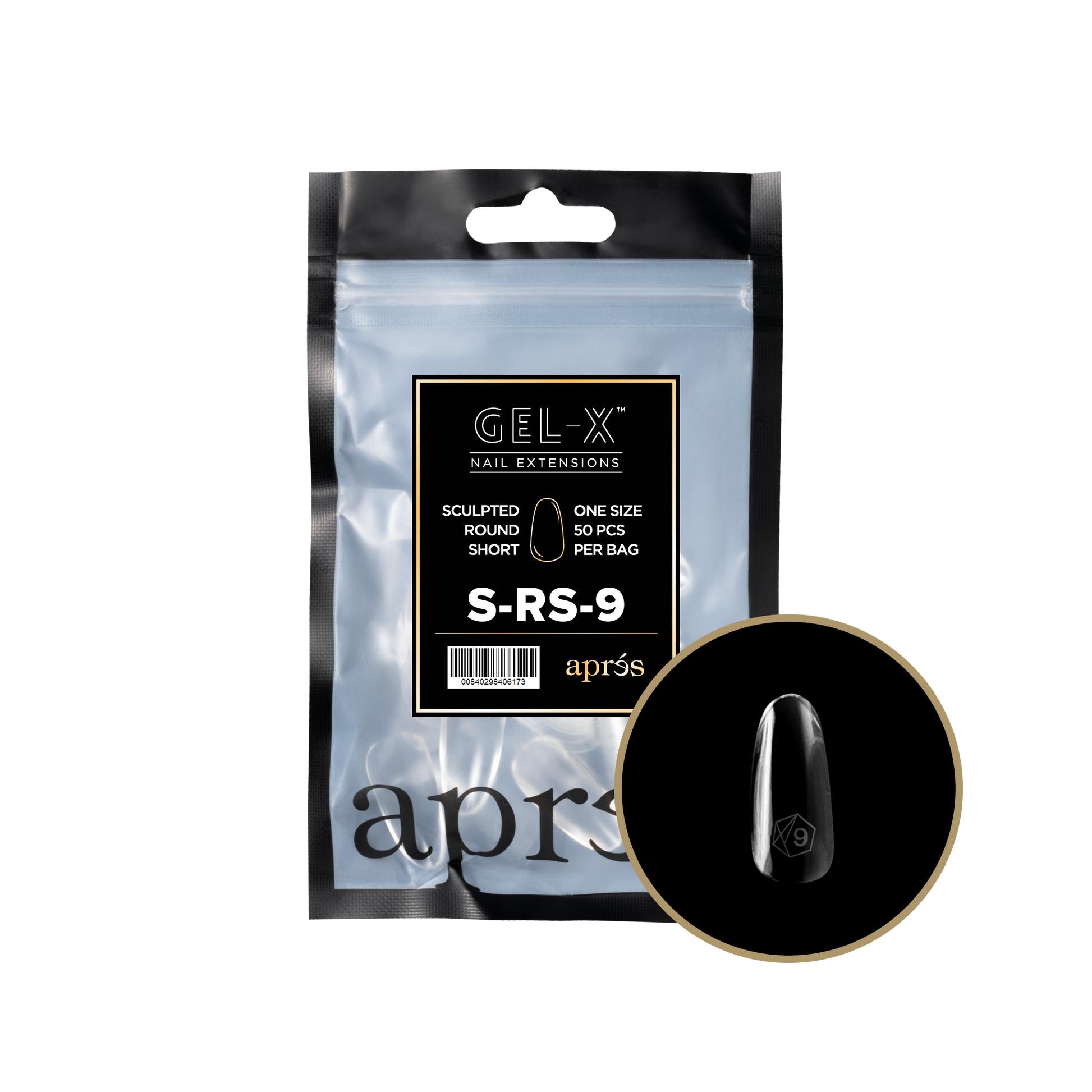apres - Gel-X 2.0 Refill Bags - Sculpted Round Short Size 9 (50 pcs) - Nail Extensions - Nail Polish at Beyond Polish